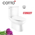 Bàn Cầu 2 Khối Nút Xả Cảm Biến COTTO C126227