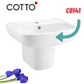Chậu Rửa Lavabo Treo Tường COTTO C0141