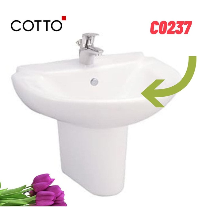 Chậu Rửa Lavabo Treo Tường COTTO C0237