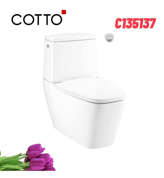 Bàn Cầu 2 Khối Cảm Ứng Chạm COTTO C135137