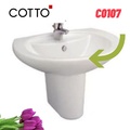 Chậu Rửa Lavabo Treo Tường COTTO C0107