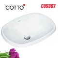 Chậu rửa mặt dương vành COTTO C05867 