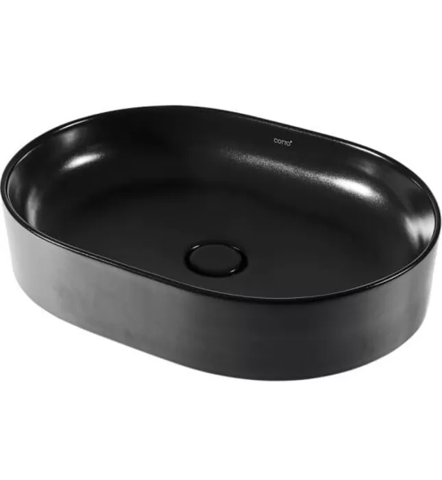 Chậu Lavabo Dương Bàn COTTO C00343 MBK Màu Đen Mờ