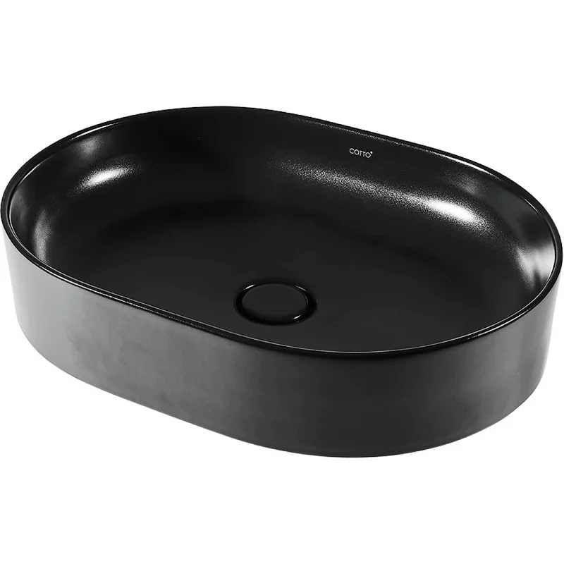 Chậu Lavabo Dương Bàn COTTO C00343 MBK Màu Đen Mờ