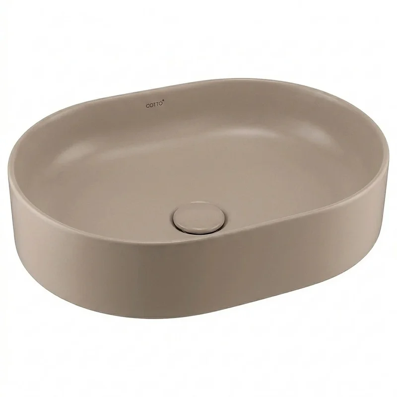 Chậu Lavabo Dương Bàn COTTO C00343 MIR Màu Be Mờ