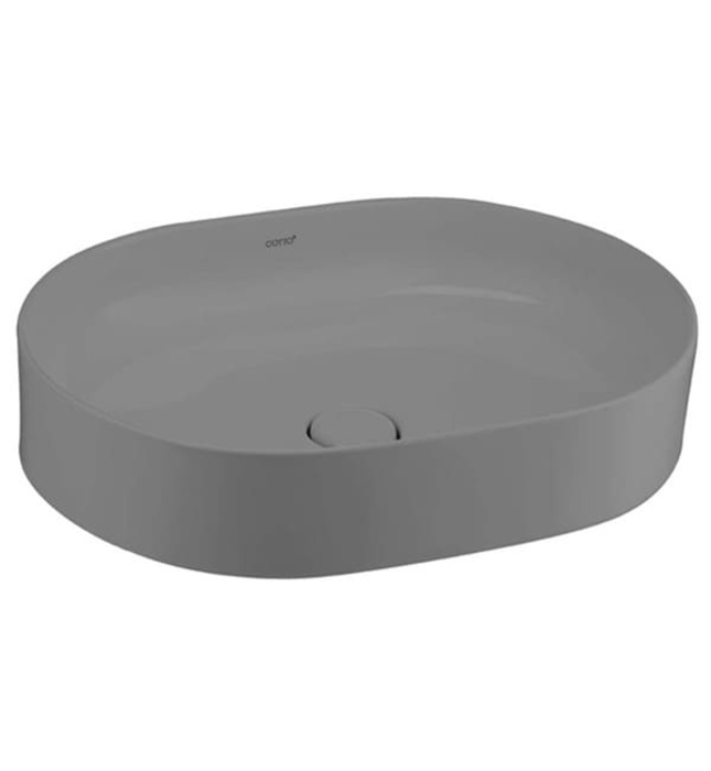 Chậu rửa mặt đặt bàn màu xám mờ COTTO C00343 MSL