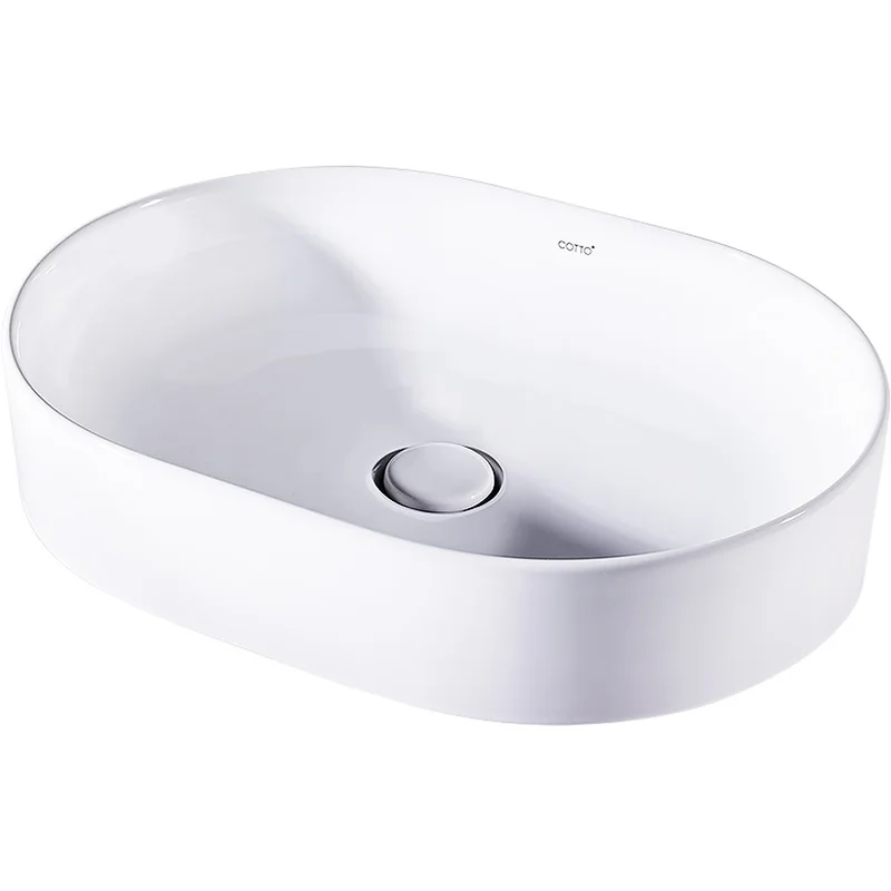 Chậu Lavabo Dương Bàn COTTO C00343 MWH Màu Trắng Mờ