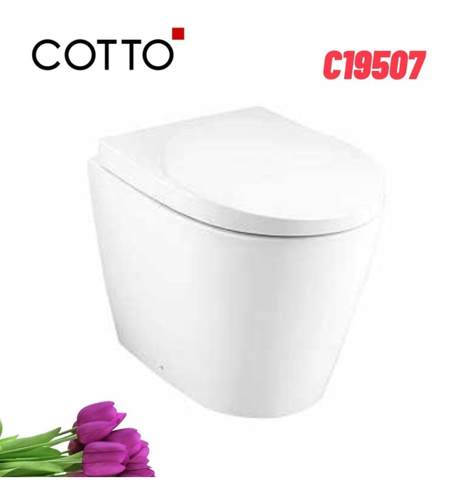 Bàn cầu đặt sàn nắp ngồi êm COTTO C19507