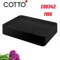 Chậu rửa mặt đặt bàn màu trắng mờ COTTO C00342 MBK