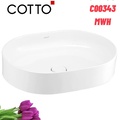 Chậu rửa mặt đặt bàn màu xám mờ COTTO C00343 MWH