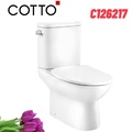 Bàn Cầu 2 Khối Xả Gạt Nắp Êm COTTO C126217