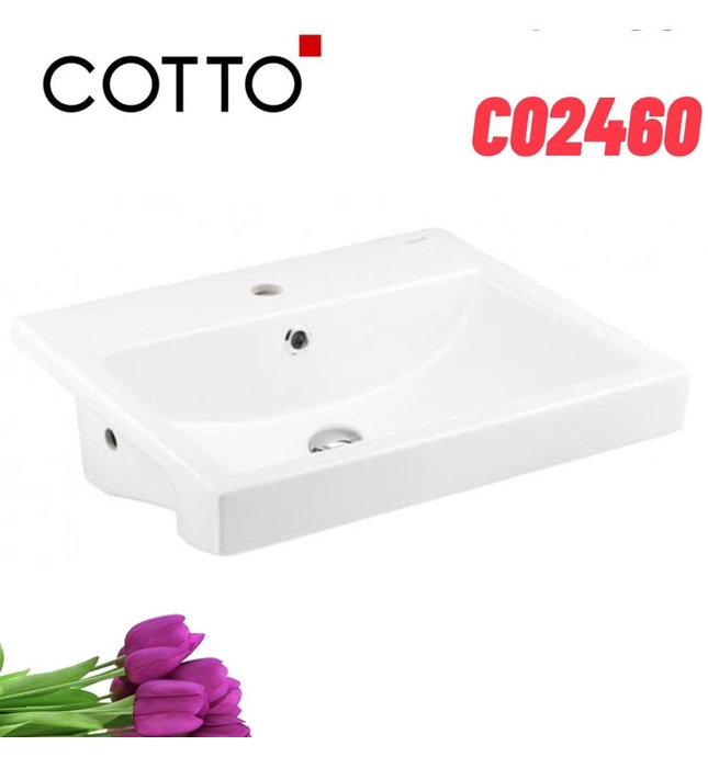 Chậu rửa mặt dương vành COTTO C02460