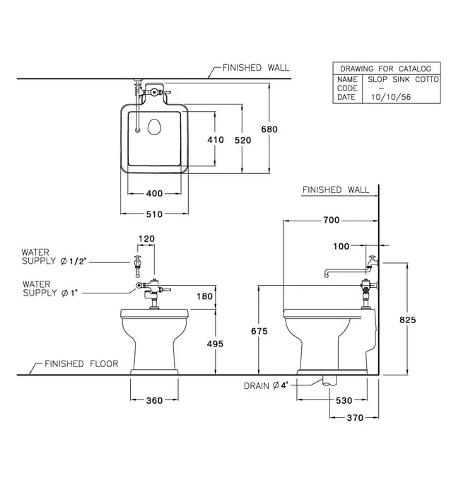 Chậu Lavabo Giặt Dịch Vụ COTTO C3300