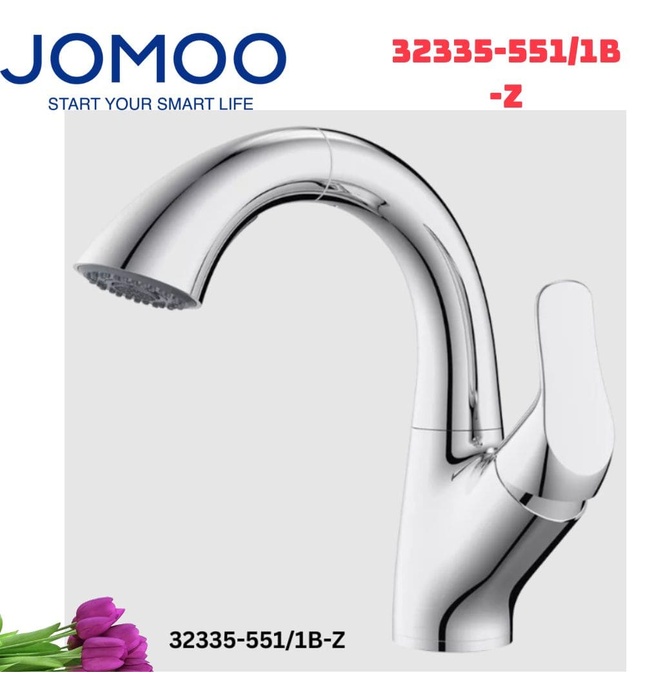 Vòi Lavabo Nóng Lạnh Dây Rút Jomoo 32335-551/1B-Z