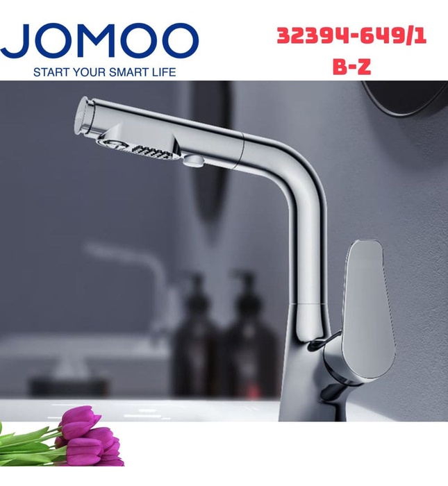 Vòi Lavabo Nóng Lạnh Dây Rút Jomoo 32394-649/1B-Z