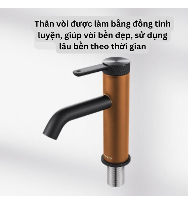 Vòi Lavabo Nóng Lạnh Jomoo 32334-772/DB-Z Màu Đen