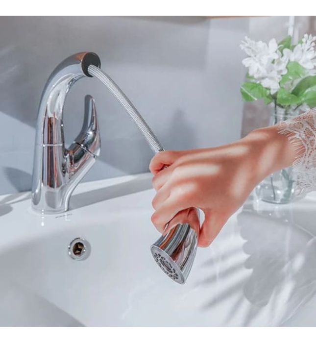 Vòi Lavabo Nóng Lạnh Dây Rút Jomoo 32335-551/1B-Z