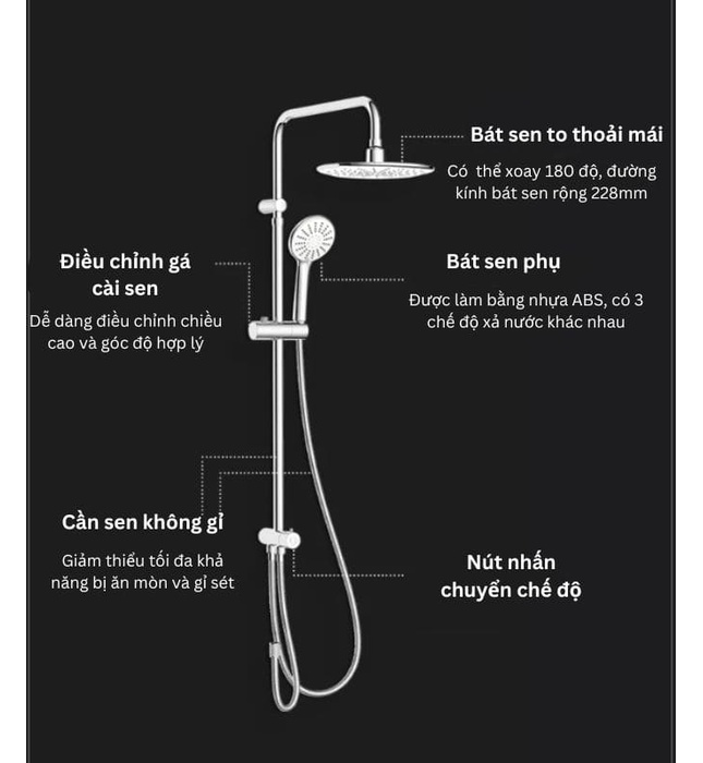 Cây Sen Tắm Jomoo 36313-012/1B-I011