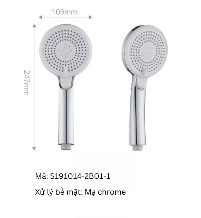 Bát Sen Cầm Tay 3 Chế Độ Jomoo S191014-2B01-2