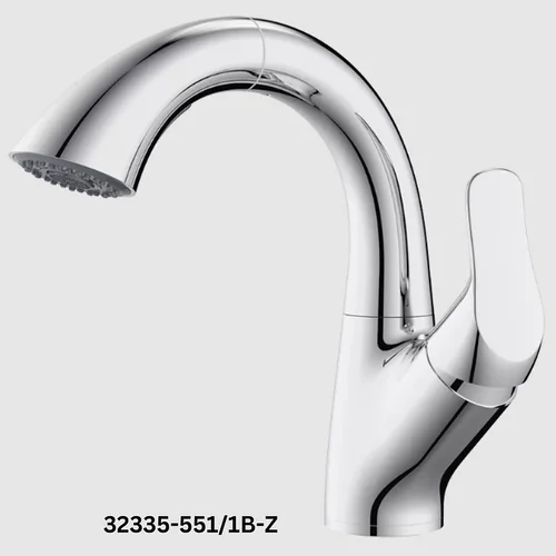 Vòi Lavabo Nóng Lạnh Dây Rút JOMOO 32335-551/1B-Z