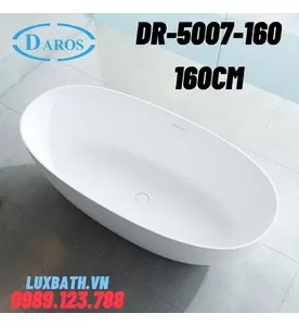 Bồn Tắm Solid Surface Đặt Sàn DRW DR-5507-160 1.6m