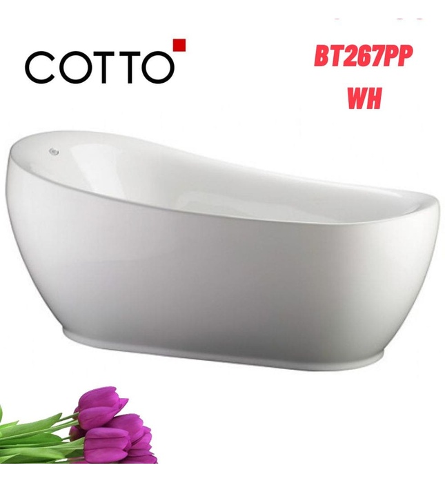 Bồn tắm đặt sàn 1.8m COTTO BT267PP WH