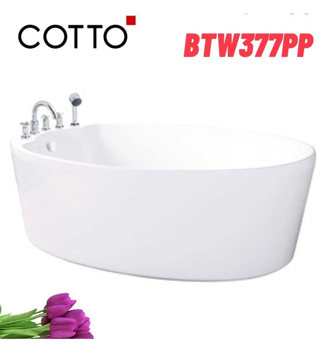Bồn tắm đặt sàn 1.8m COTTO BTW377PP