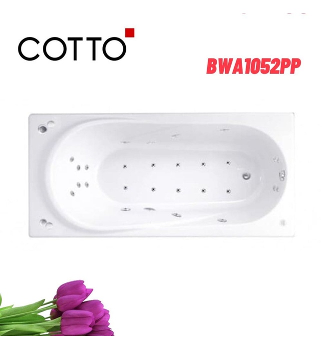 Bồn tắm xây massage 1.8m COTTO BWA1052PP