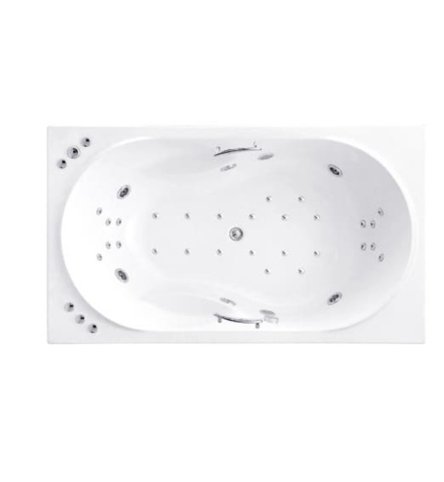 Bồn tắm xây có thanh vịn massage 1.9m COTTO BWA429EL(H)