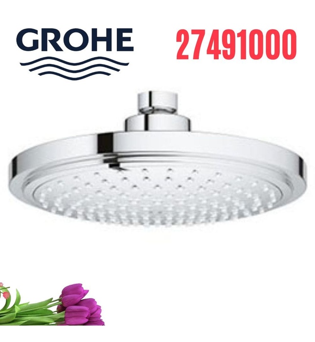 Bát sen nóng lạnh gắn trần Grohe 27491000