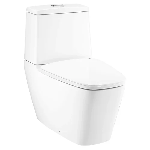 Bàn Cầu 2 Khối Nắp Hơi Xả Nhấn Đôi COTTO C135107
