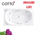 Bồn tắm xây có thanh vịn massage 1.9m COTTO BWA429EL(H)