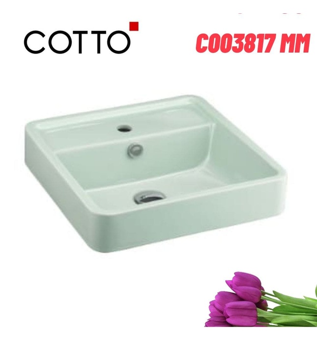 Chậu Lavabo Đặt Bàn Màu Xanh Cotto C003817 MM