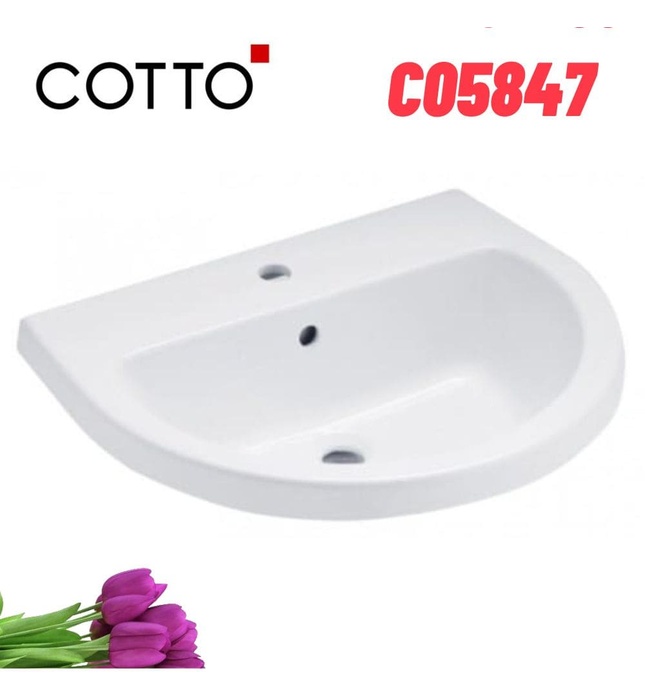 Chậu rửa mặt dương vành COTTO C05847