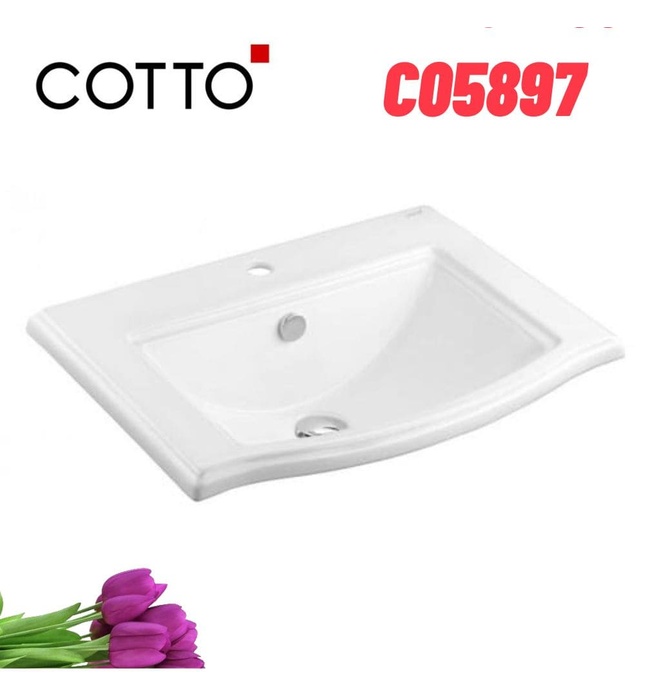 Chậu rửa mặt âm bàn COTTO C05897 