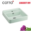 Chậu Lavabo Đặt Bàn Màu Xanh Cotto C003817 MM