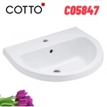 Chậu rửa mặt dương vành COTTO C05847