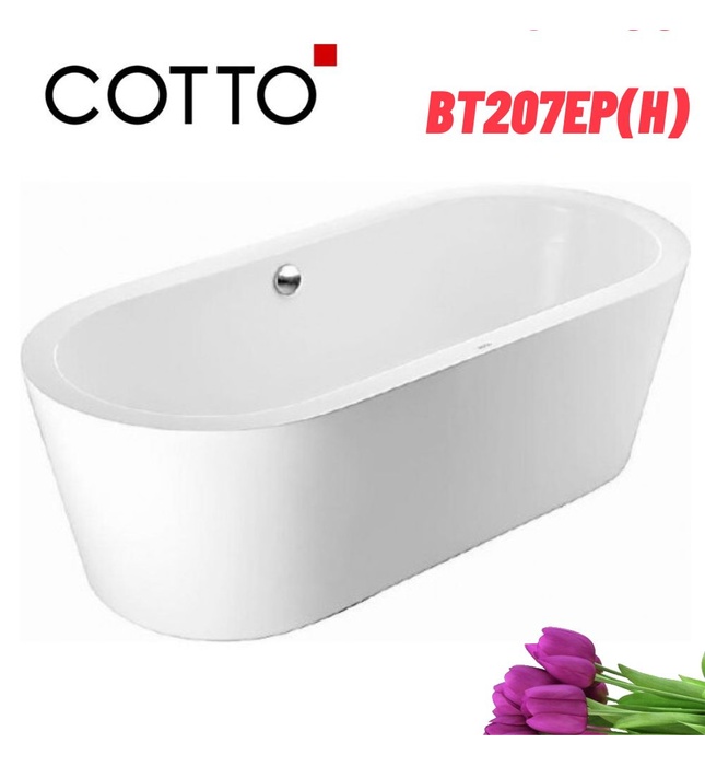 Bồn tắm đặt sàn 1.7m COTTO BT207EP(H)