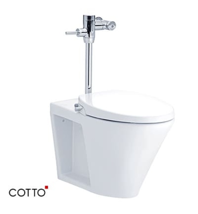 Bàn cầu đặt sàn nắp rửa cơ COTTO C1322BI(CN1)