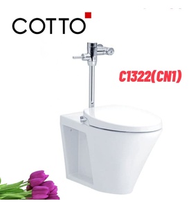 Bàn cầu đặt sàn nắp rửa cơ COTTO C1322(CN1)