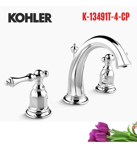 Vòi chậu rửa 3 lỗ Kohler K-13491T-4-CP