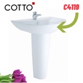 Chậu Rửa Lavabo Treo Tường COTTO C4119