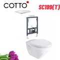 Bàn cầu treo tường thoát ngang COTTO SC199(T)