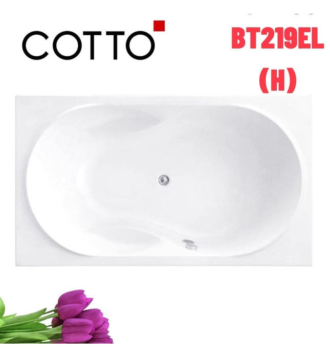 Bồn tắm xây 1.9m COTTO BT219EL(H)