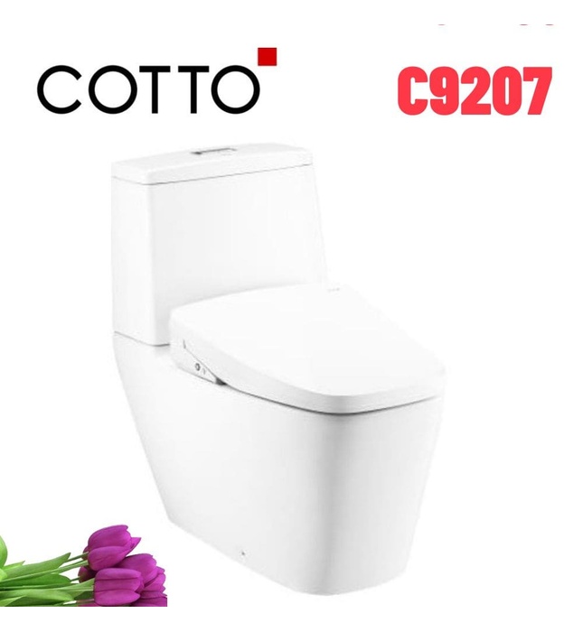 Bàn Cầu 2 Khối Nắp Điện Tử COTTO C135127(CV9)