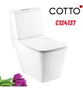Bàn Cầu 2 Khối Xả Chạm COTTO C124237