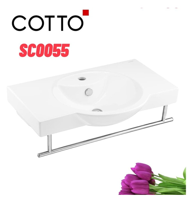 Chậu Lavabo Treo Tường Cotto SC0055