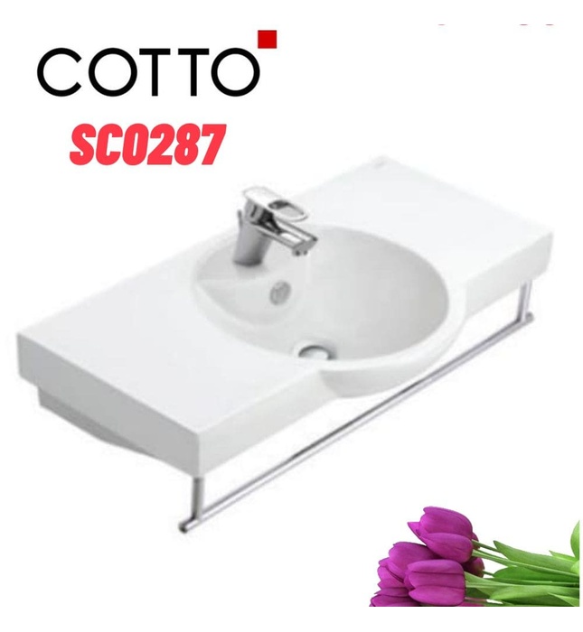 Chậu Lavabo Treo Tường Cotto SC0287
