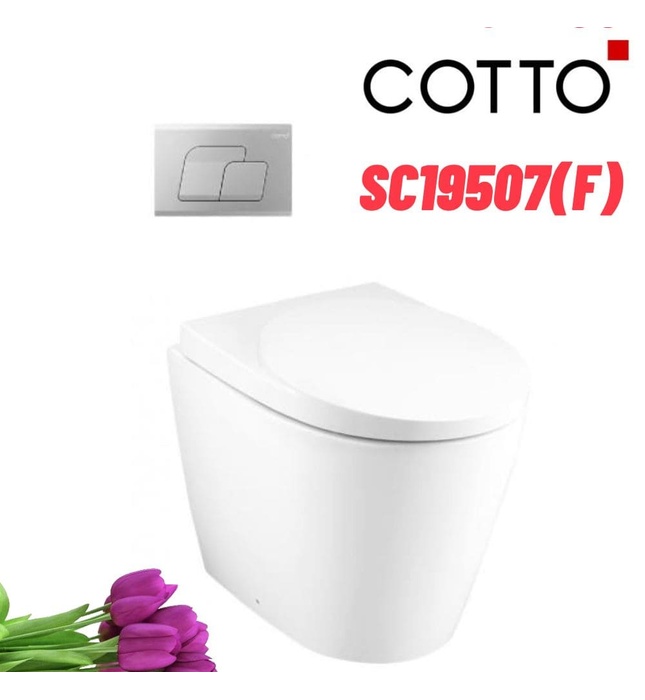 Bàn cầu đặt sàn thoát ngang COTTO SC19507(F)
