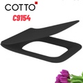 Nắp bồn cầu rơi êm vuông COTTO C9154 MBK màu đen